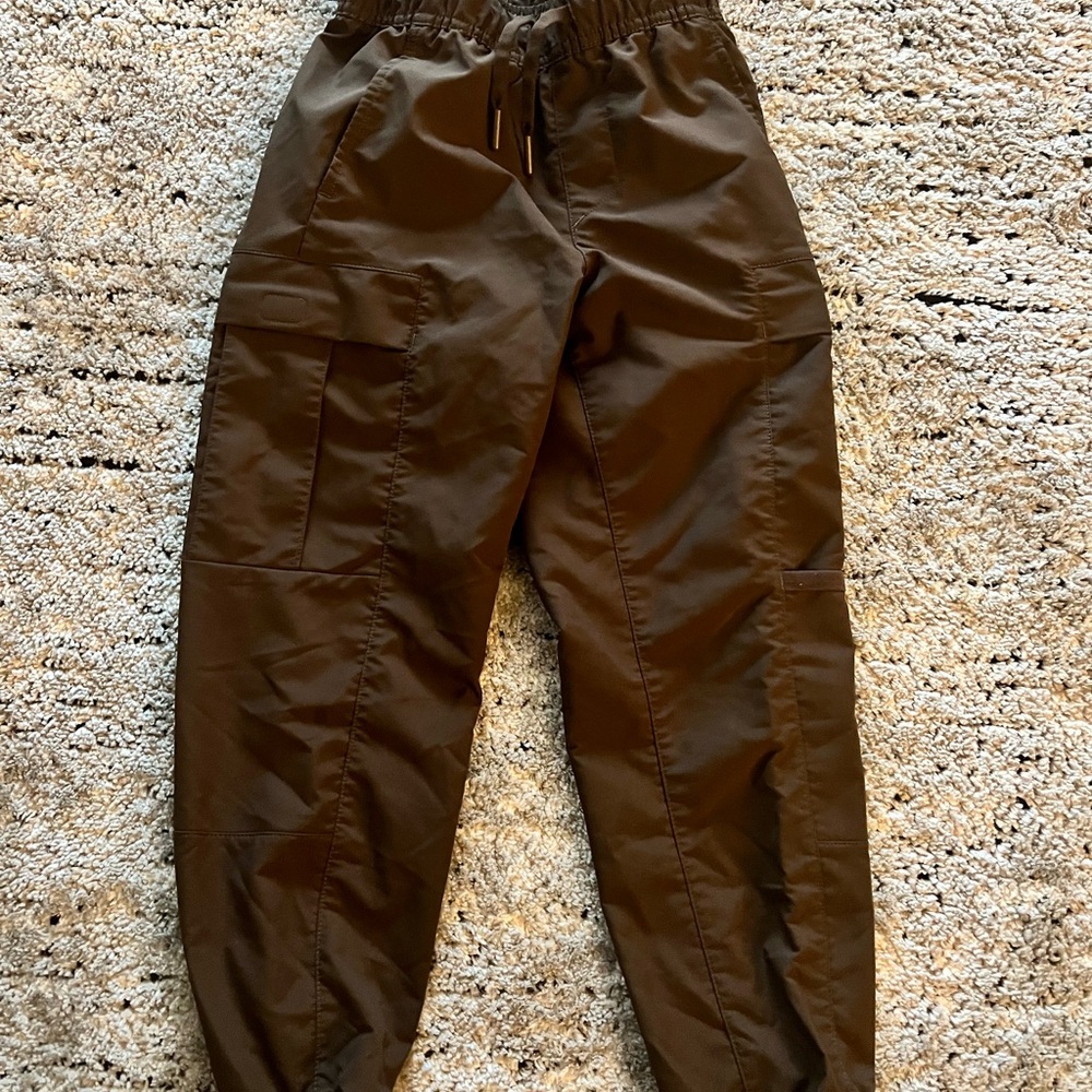 Brown Cargo Jogger Pants
